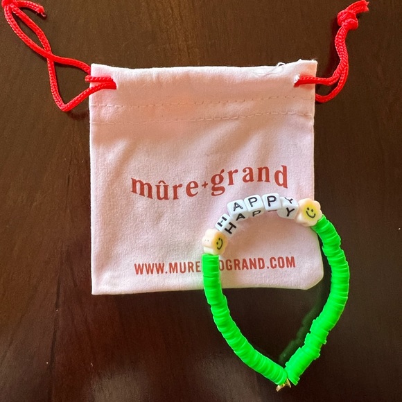 Mure + Grand Happy Inspirational Beaded Bracelet - Picture 2 of 2